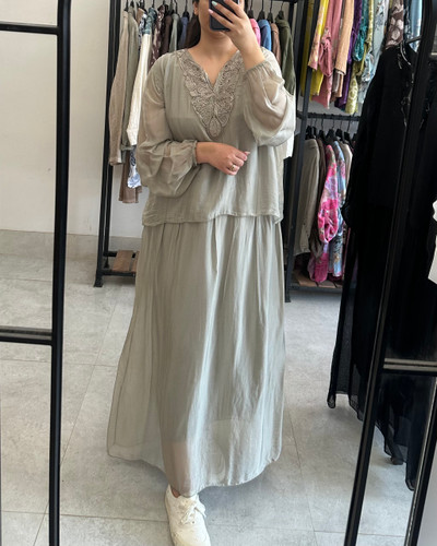 پیراهن سیلک ایتالیایی طرح جیران