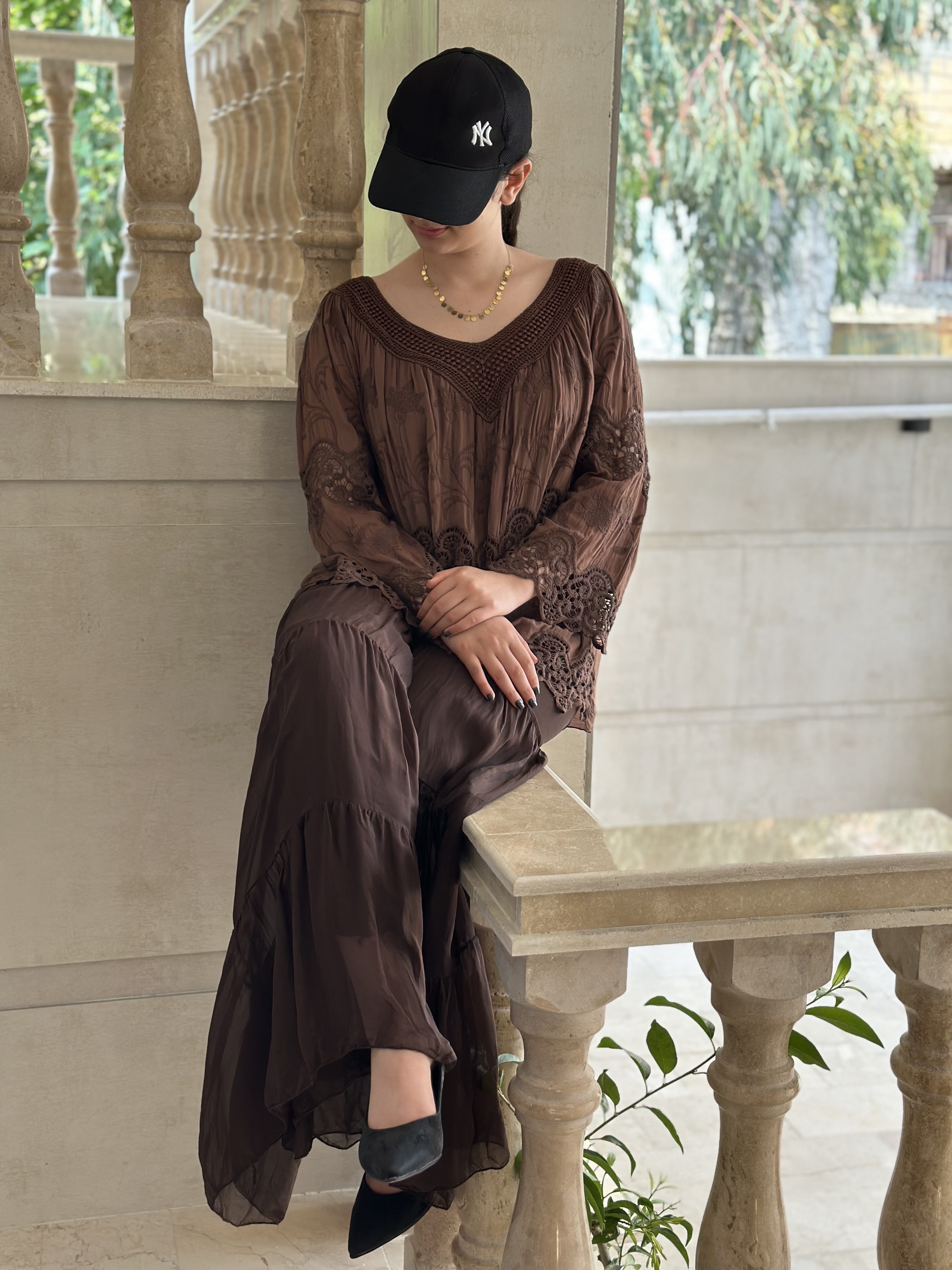 شومیز گیپور مجلسی ایتالیایی