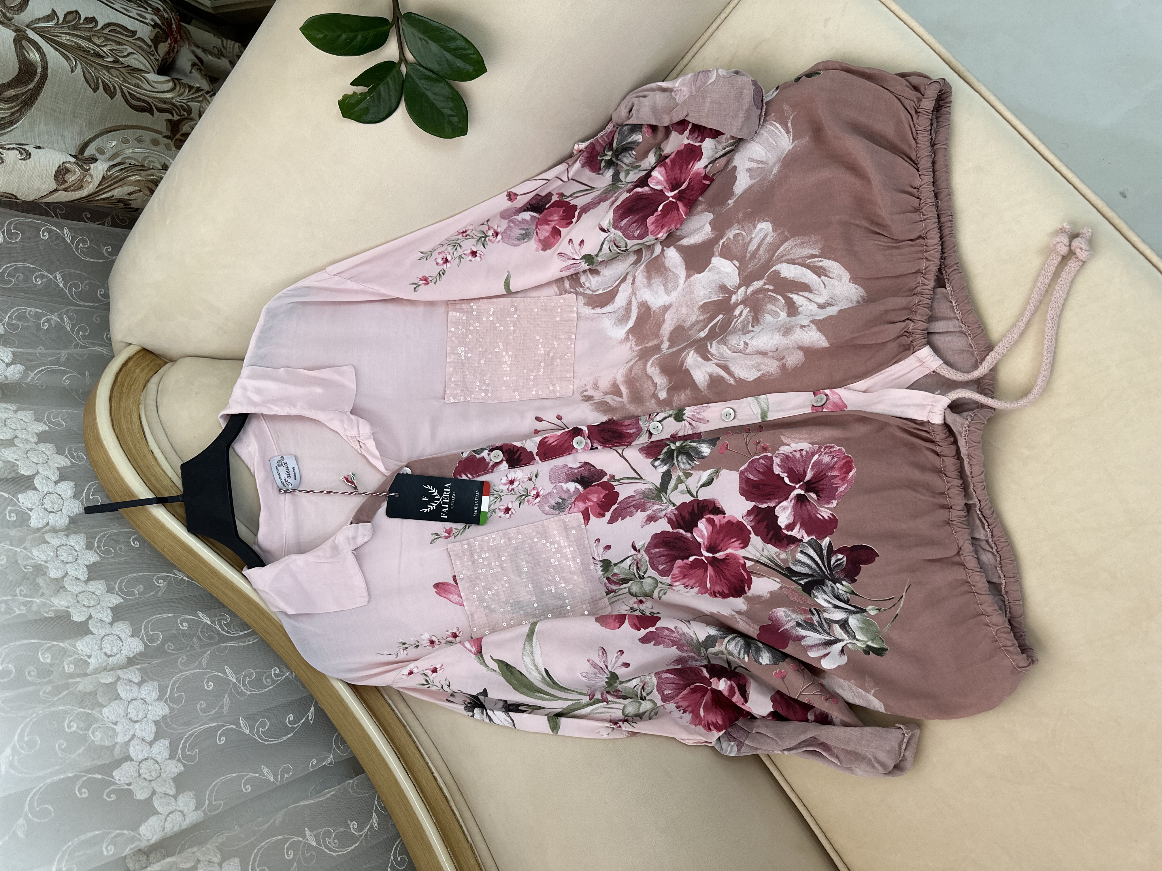 شومیز گتردار طرح گل