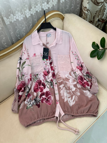شومیز گتردار طرح گل